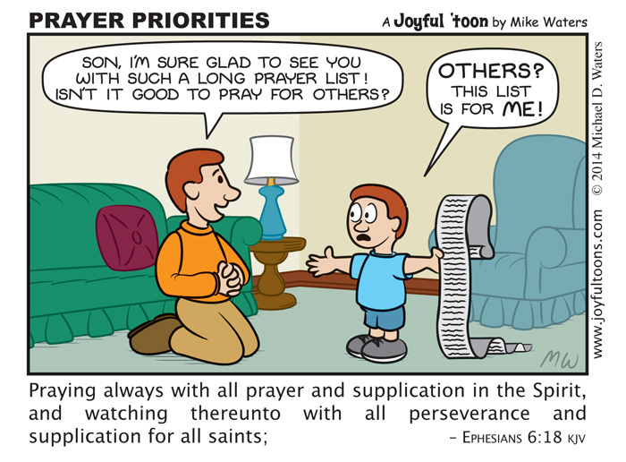 Prayer Priorities - Ephesians 6:18