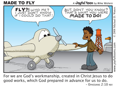 The original "Made to Fly" cartoon
