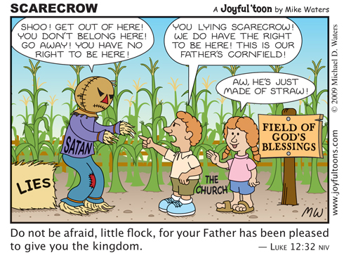 The revised "Scarecrow" cartoon